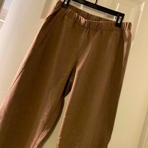 Size small dressy pants with elastic waist and ankles